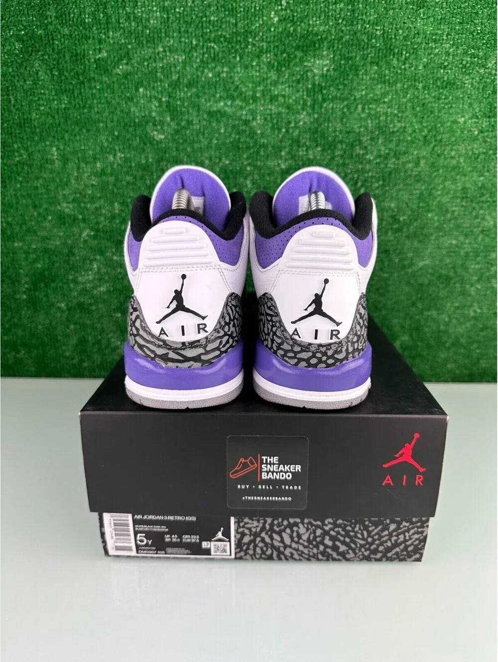 Size 5Y - Jordan 3 Retro Mid Dark Iris (GS)